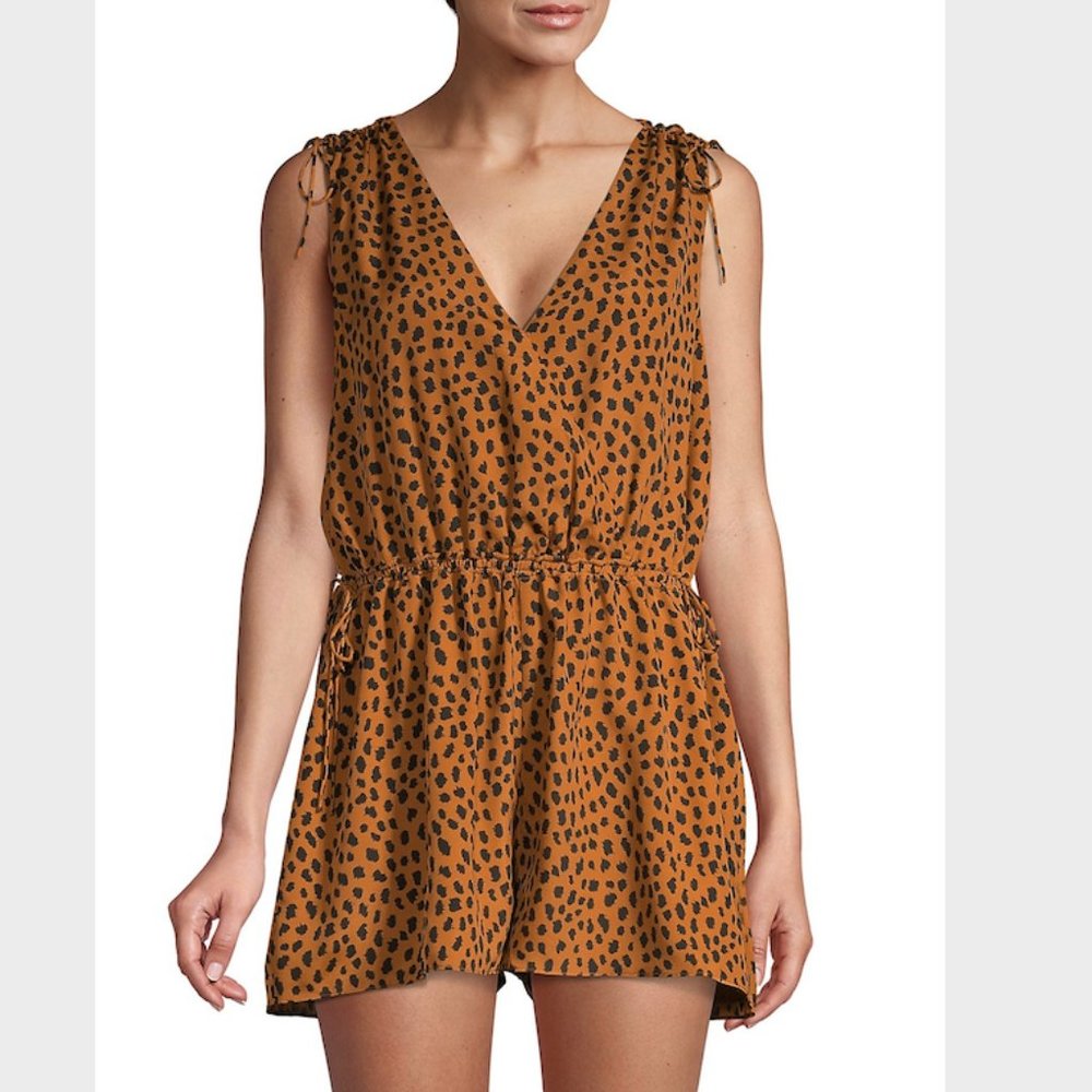 Joie Keona Cheetah Print Romper (NWT)